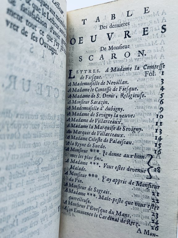 Les Oeuvres de Monsieur Scarron