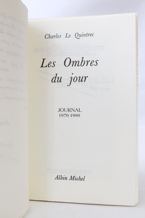 Les ombres du jour