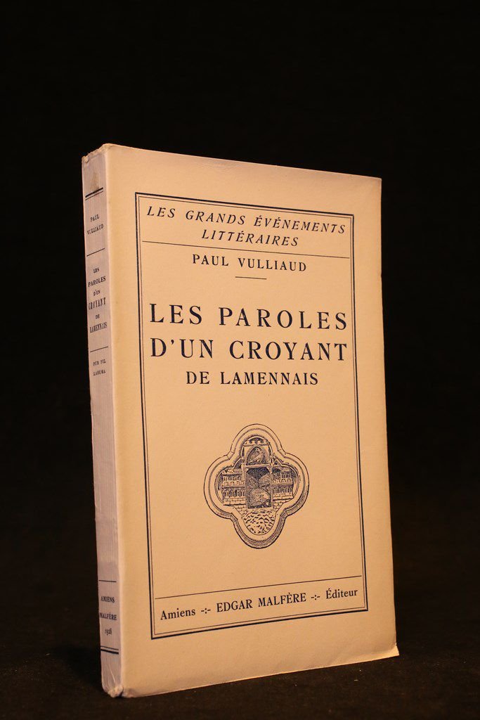 Les "Paroles d'un croyant" de Lamennais