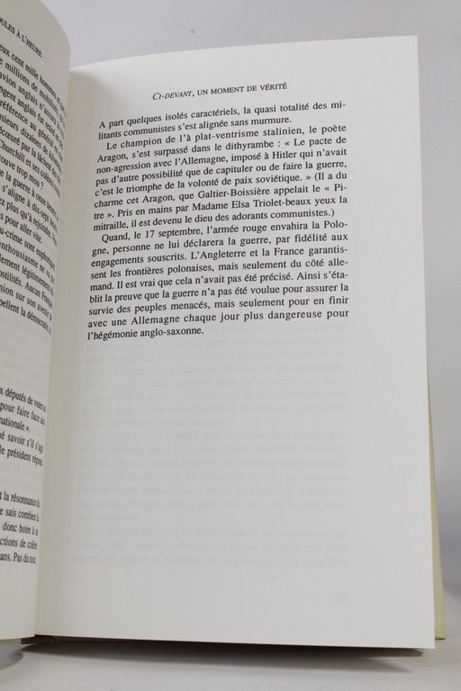 Les pendules à l'heure. A l'ombre des grandes têtes molles …
