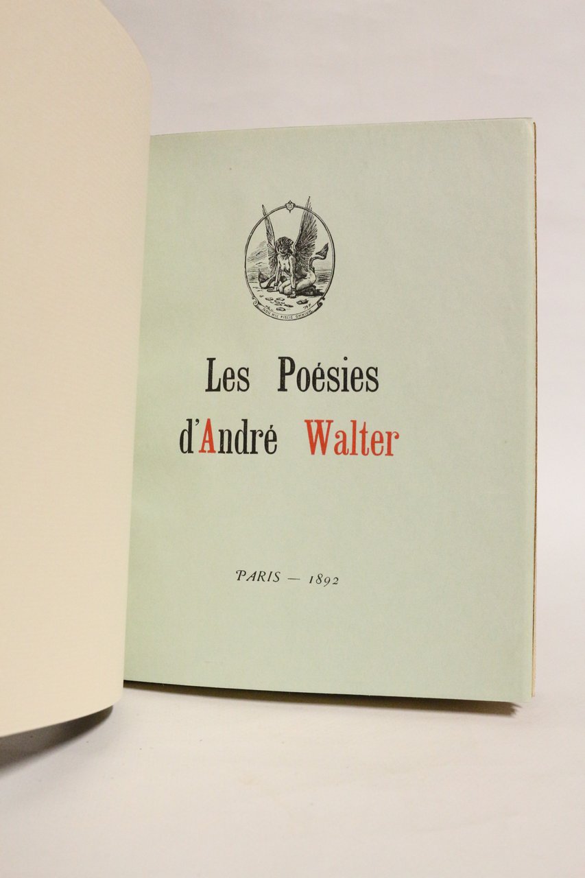 Les poésies d'André Walter