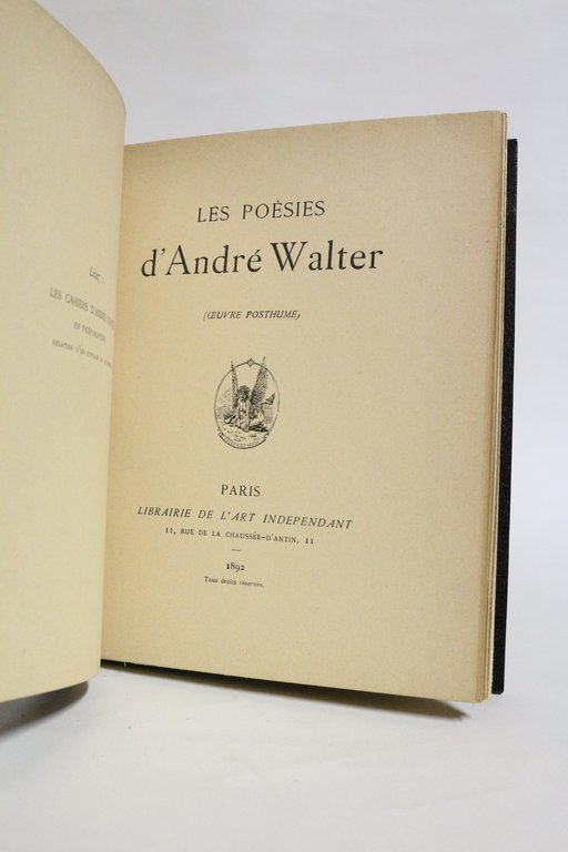 Les poésies d'André Walter