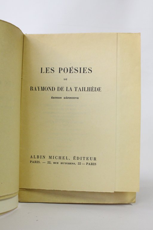 Les poésies de Raymond de La Tailhède