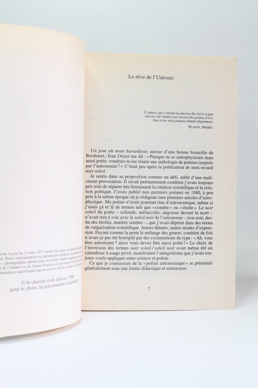 Les poètes et l'univers. Anthologie