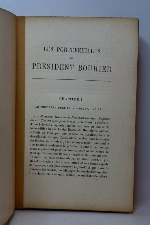 Les portefeuilles du président Bouhier. Extraits et fragments de correspondances …