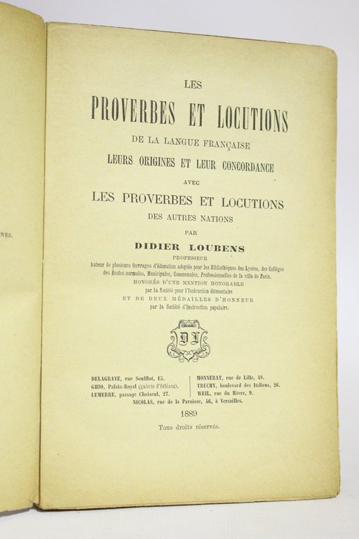 Les proverbes et les locutions de la langue française, leurs … | Immagine Gallery 3