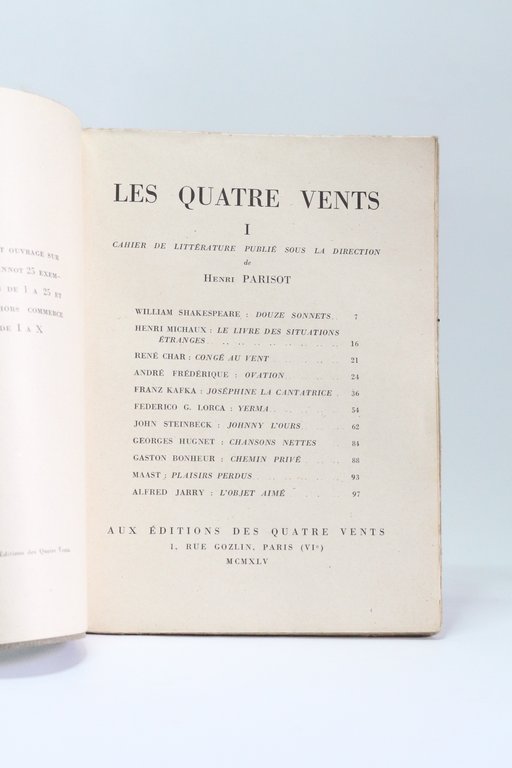 Les quatre vents N°1