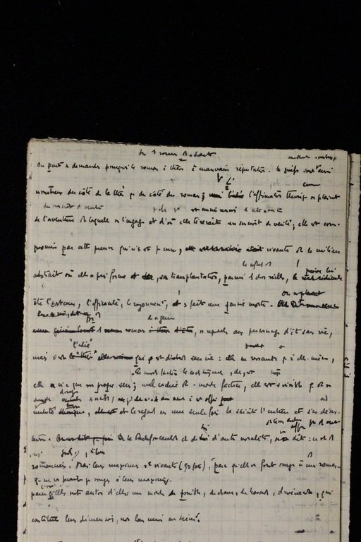 Les romans de Sartre. Manuscrit autographe