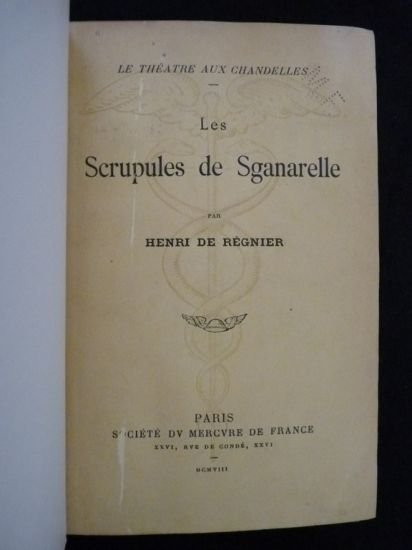 Les scrupules de Sganarelle