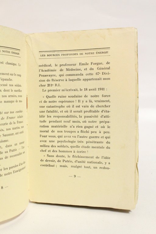 Les sources profondes de notre énergie