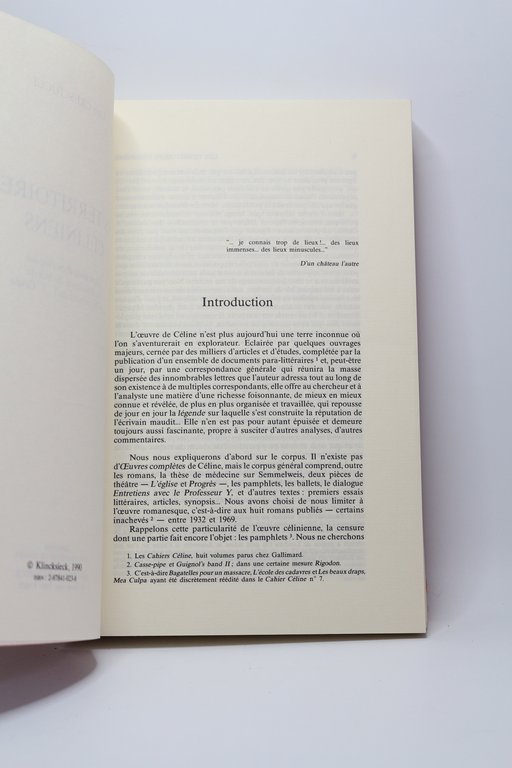 Les territoires céliniens