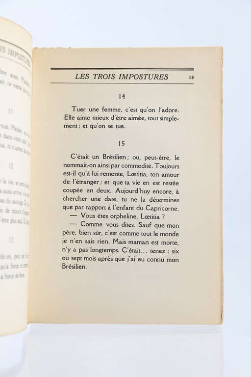 Les trois Impostures