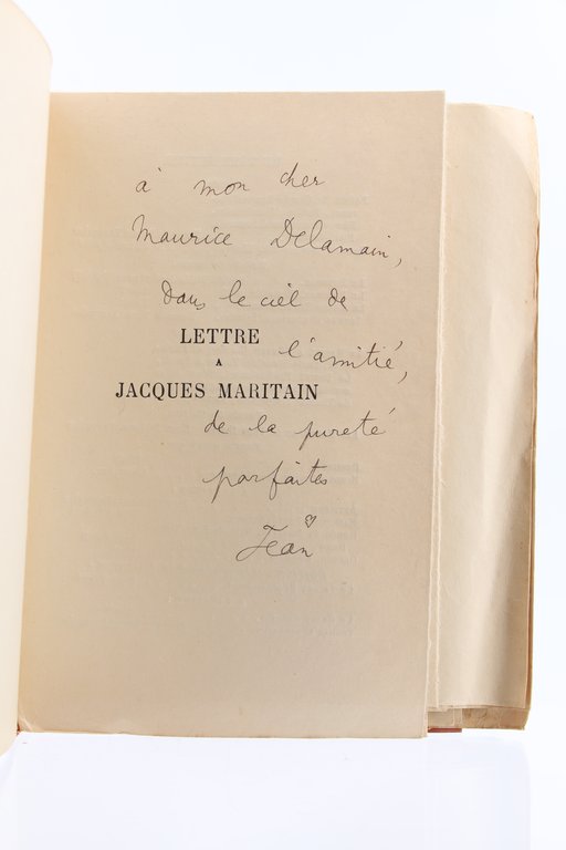 Lettre à Jacques Maritain