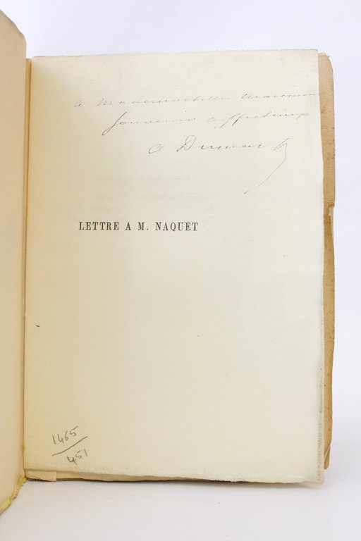 Lettre à M. Naquet