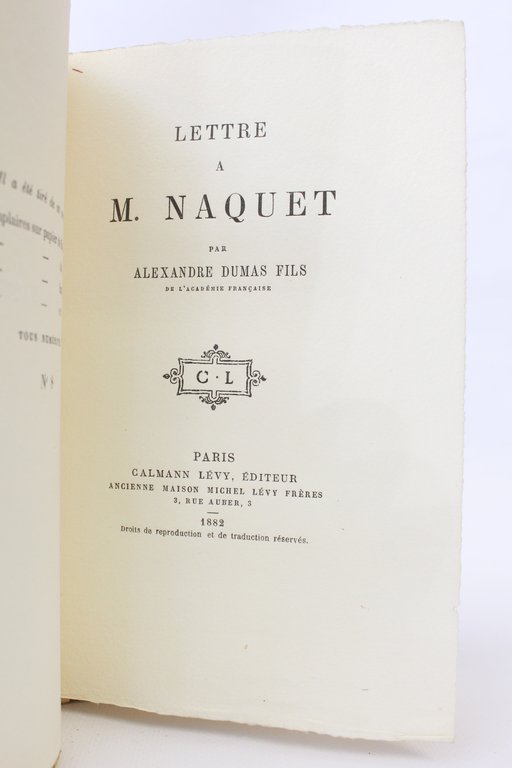 Lettre à M. Naquet