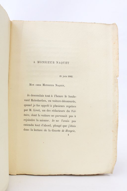 Lettre à M. Naquet