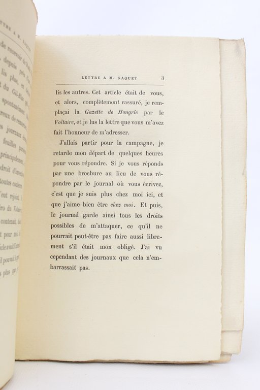 Lettre à M. Naquet