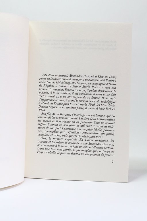 Lettre à mon père qui aurait eu cent ans