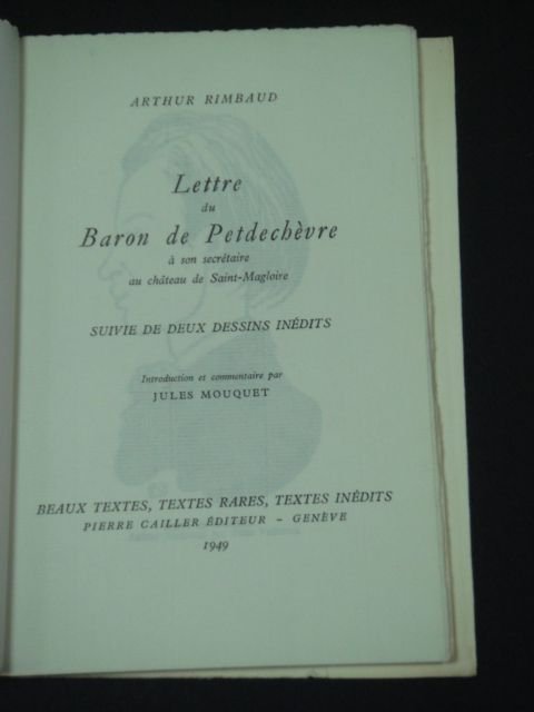 Lettre au Baron de Petdechèvre à son secrétaire au château …