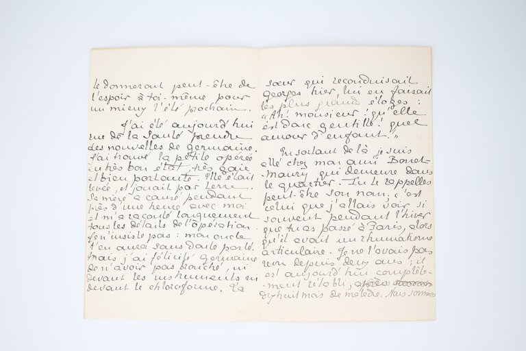 Lettre autographe de jeunesse signée, l'une des dernières adressées à …