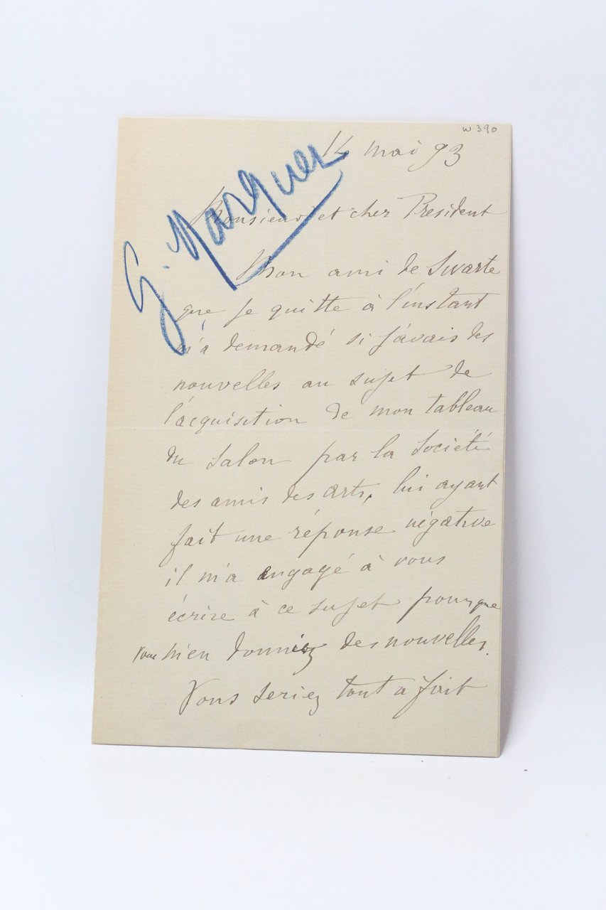 Lettre autographe signée