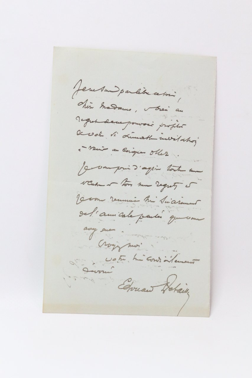 Lettre autographe signée