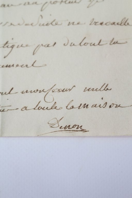 Lettre autographe signée à Caroline de Corval