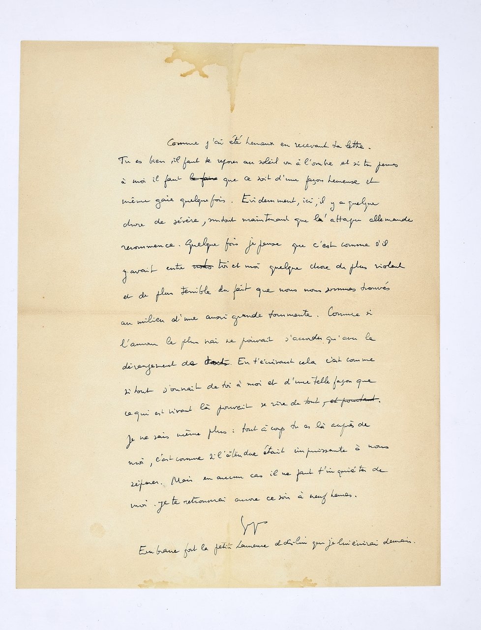 « Comme si l'amour le plus vrai ne pouvait s'accorder …