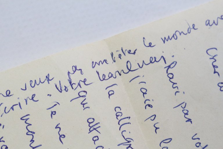 Lettre autographe signée à Georges Raillard