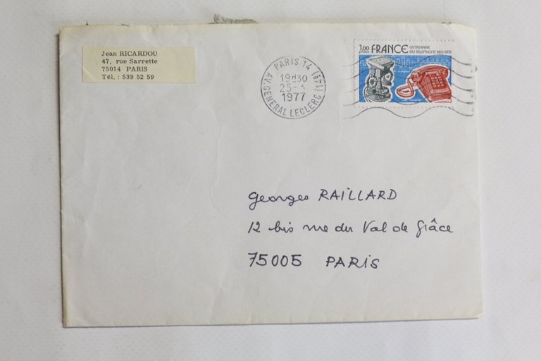 Lettre autographe signée à Georges Raillard à propos d'une erreur …