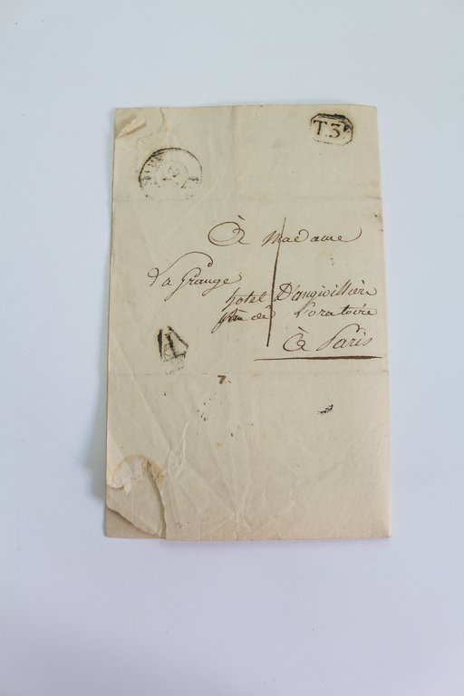 Lettre autographe signée à Madame La Grange