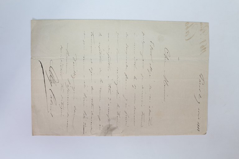 Lettre autographe signée à propos de son plus célèbre tableau …