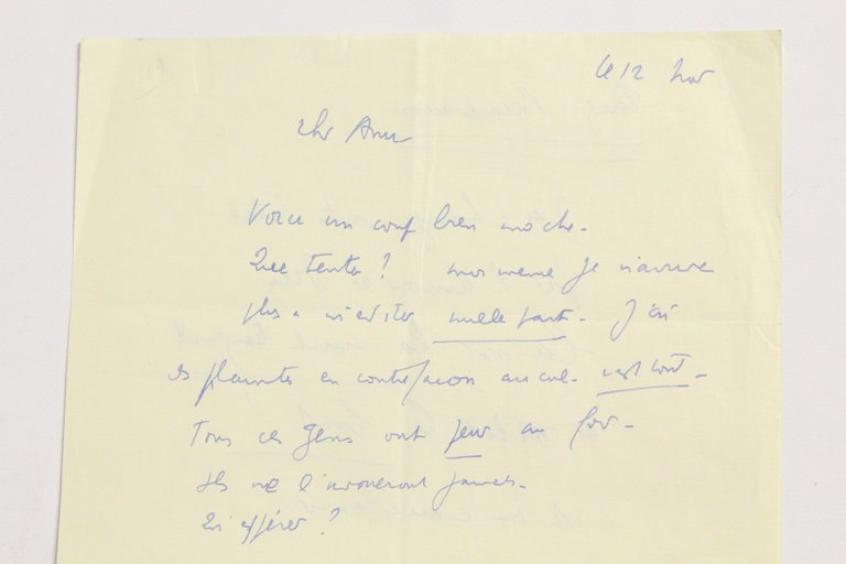 Lettre autographe signée à son ami lyonnais Charles Deshayes ". …