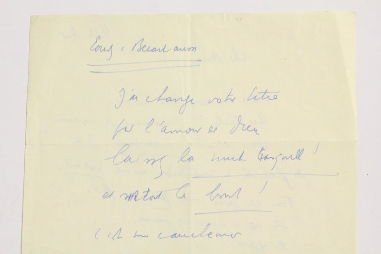 Lettre autographe signée à son ami lyonnais Charles Deshayes ". …