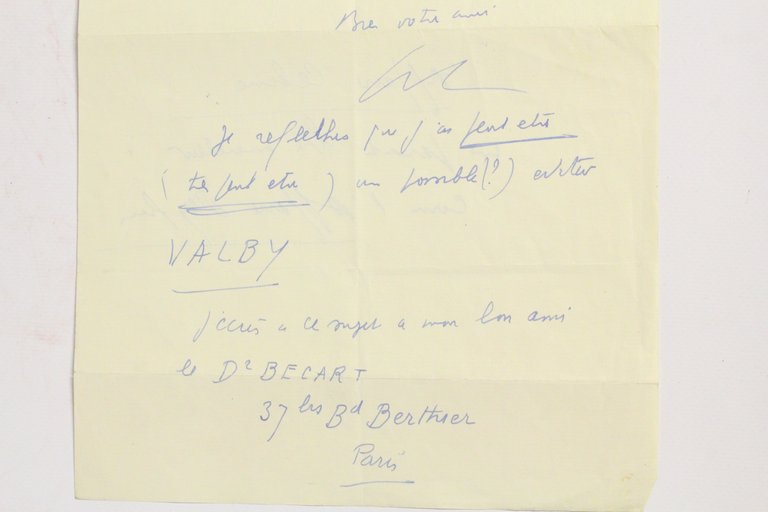 Lettre autographe signée à son ami lyonnais Charles Deshayes ". …
