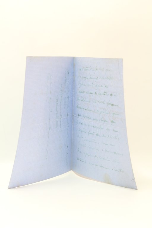 Lettre autographe signée à un confrère peintre