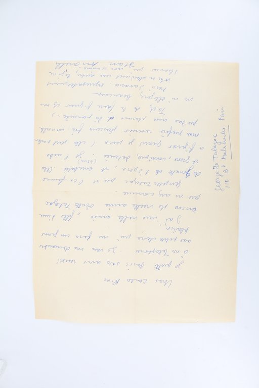 Lettre autographe signée adressée à Carlo Rim