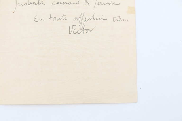 Lettre autographe signée adressée à Emile Mignard : "Tahiti a …