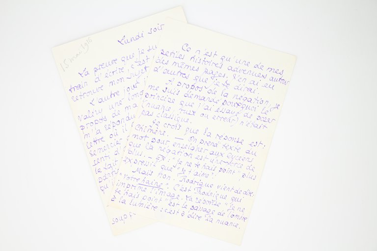 Lettre autographe signée adressée à Georges Louis