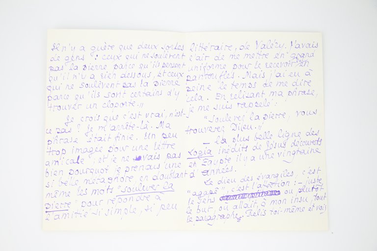 Lettre autographe signée adressée à Georges Louis