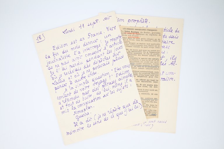 Lettre autographe signée adressée à Georges Louis : "Edison est …