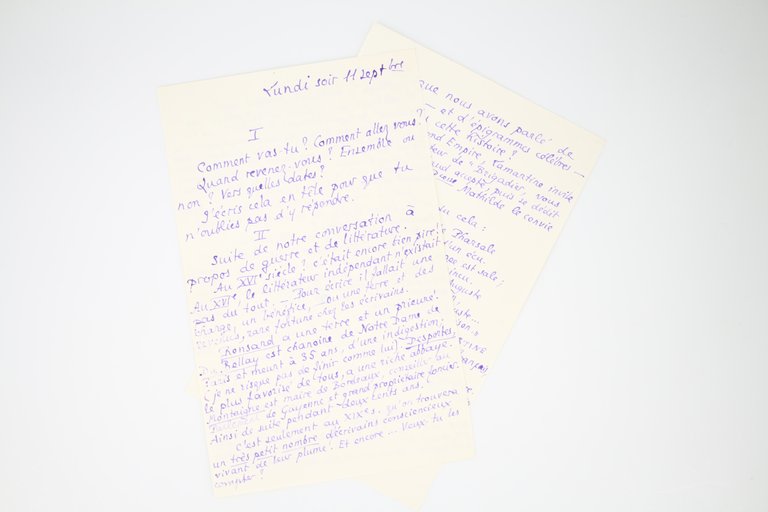 Lettre autographe signée adressée à Georges Louis : "Oh ! …
