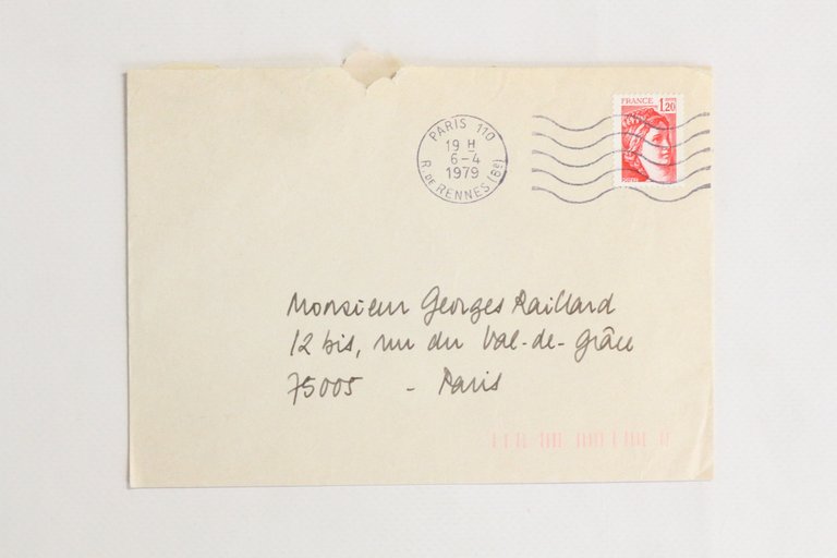 Lettre autographe signée adressée à Georges Raillard