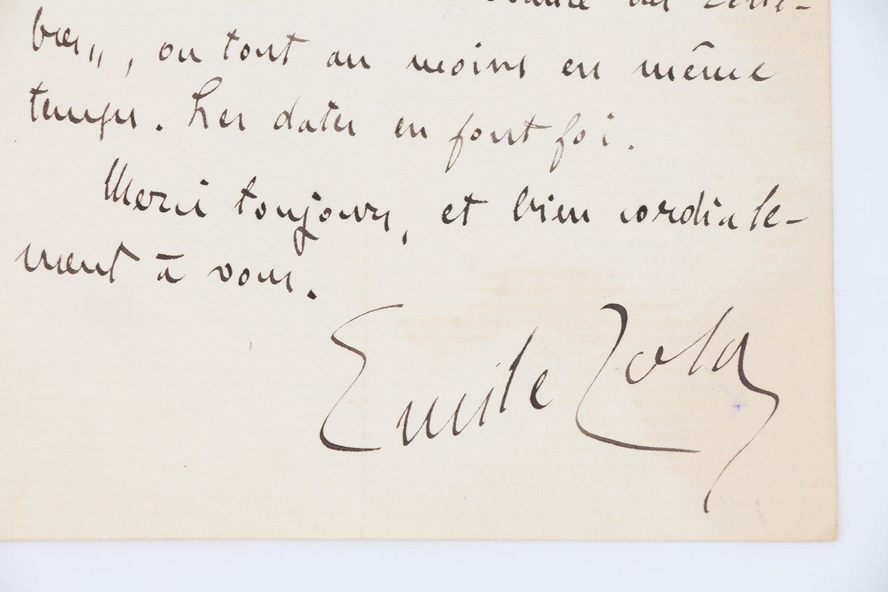 Lettre autographe signée adressée à Henry Fouquier à propos de …