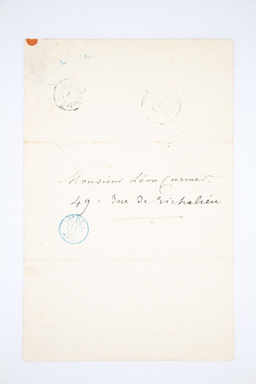 Lettre autographe signée adressée à Léon Curmer : "Je suis …