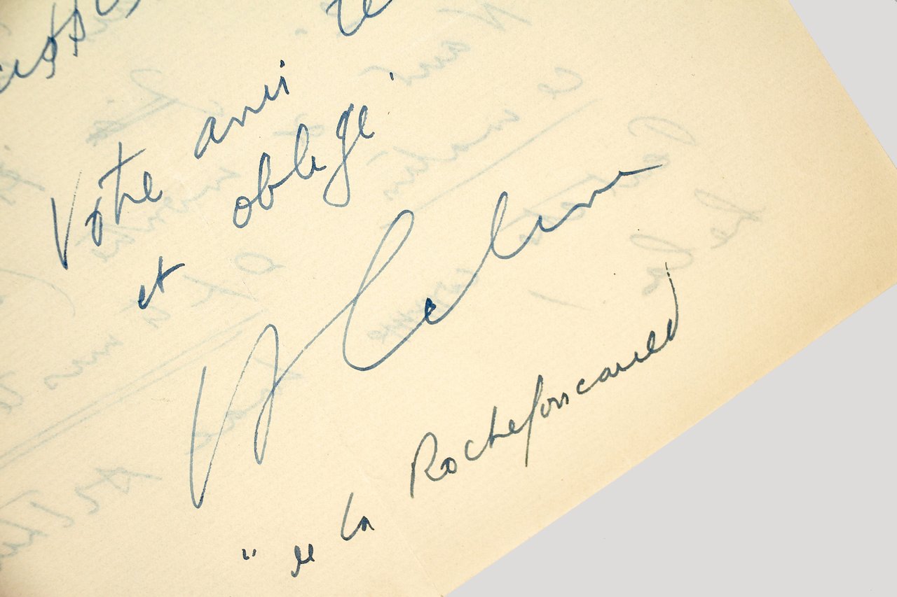Lettre autographe signée adressée à Maître Thorvald Mikkelsen : "Le …
