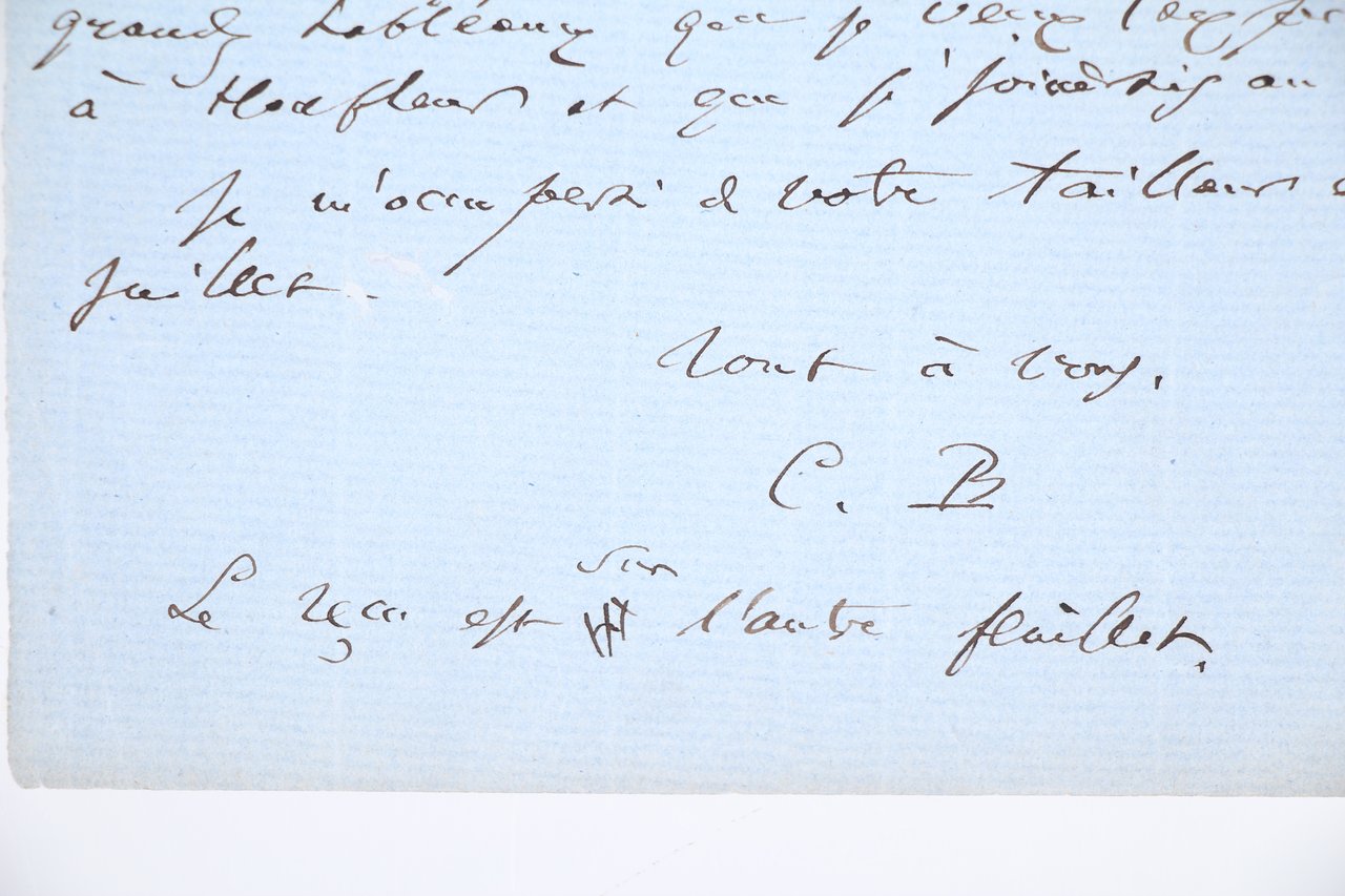 Lettre autographe signée adressée à Narcisse Ancelle. "Je suis très …