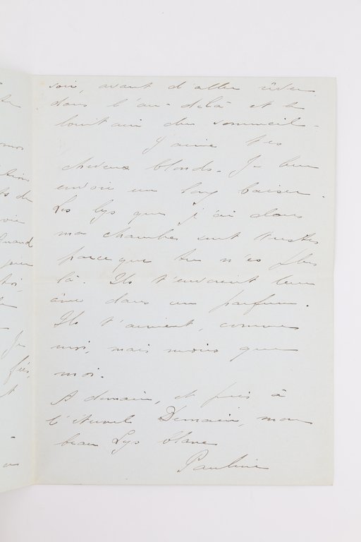 Lettre autographe signée adressée à Natalie Clifford Barney : "Avril, …