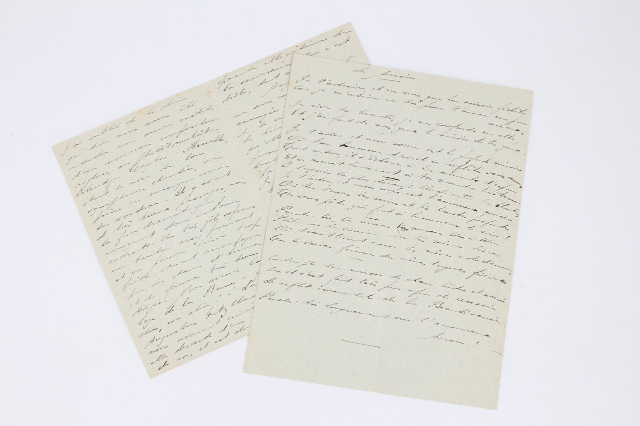 Lettre autographe signée adressée à Natalie Clifford Barney et enrichie …