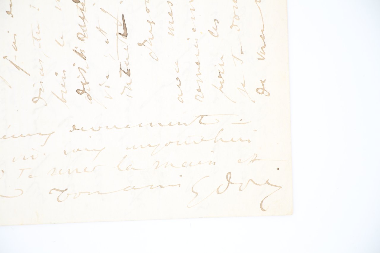 Lettre autographe signée adressée à Paul Dalloz